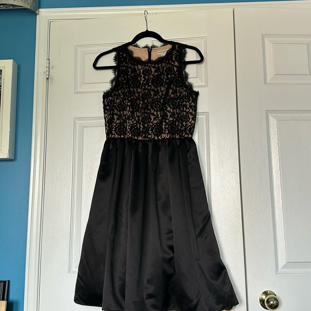 Banana Republic Factory Black Lace Midi Dress